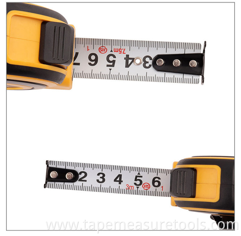 double scale stainless steel measuring tape 3m/5m/7.5m measurement tape with customise logo